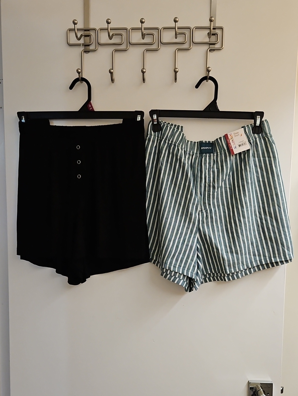 Joyspun Womens Sleep Pajama Shorts Lot 2 NWT Size 2X 18W-20W Black & Astro Teal